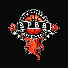 SPBB Basketball Logo with flame design